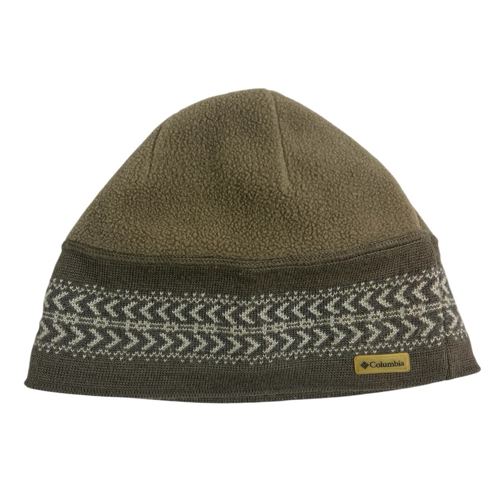 Columbia Fair Isle Beanie - Unisex One Size - Brown/Cream/Gray